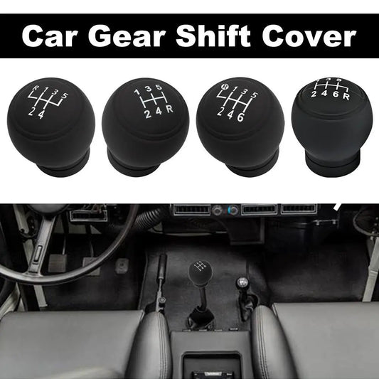 Universal Silicone Gear Shift Knob Cover For Cars Excavator Gear Shift Knob Protector