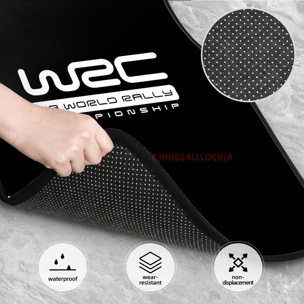 WRC 4PCS Crystal Velvet Car Floor Mats Set of Four Anti Fouling Car Mats Carpet Anti Slip Car Floor Mats