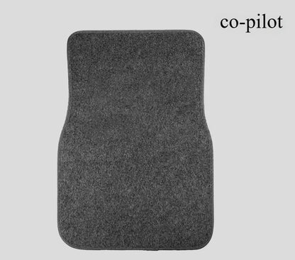 PVC Plush Car Floor Mats Non-Slip Wear-Resistant Easy-Clean Car Carpet Velcro Backed Car Floor Mats Suitable For All Seasons