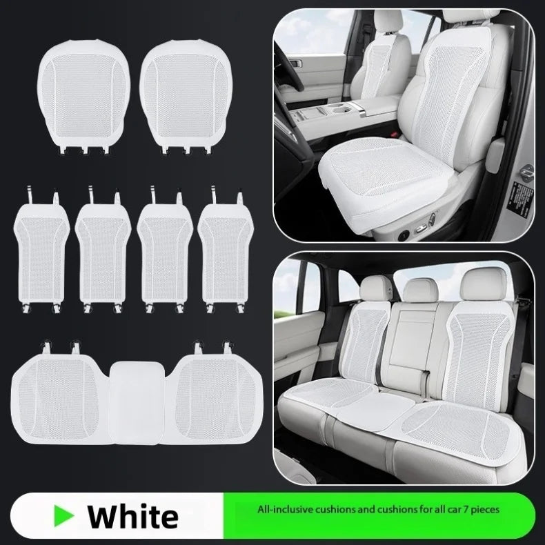 Breathable Leather Car Seat Cover Universal Front Seat Protection Cushion Luxury Car Interior Backrest Support Mat Accessories