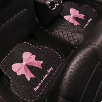 Universal Car Floor Mats Cute Women Driver Side Auto Foot Pad Non Slip Durable Carpet
