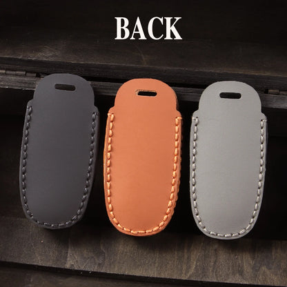 Leather Car Key Case Cover for Nissan Juke 2023 X-trail T33 Qasqhai J12 2022 Ariya Altima Teana2 3 4 5 Buttons