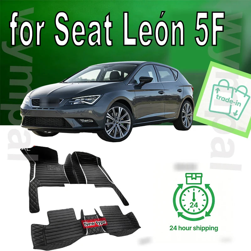 Car Floor Mat For Seat León 5F 2013~2019 Waterproof Tapete Automotivo Para Carro Car Mats Set Alfombra Para Auto Car Accessories