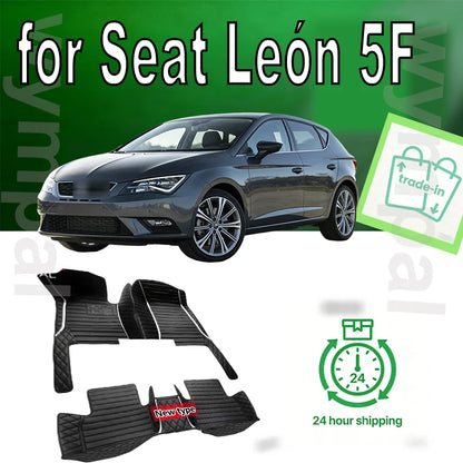 Car Floor Mat For Seat León 5F 2013~2019 Waterproof Tapete Automotivo Para Carro Car Mats Set Alfombra Para Auto Car Accessories