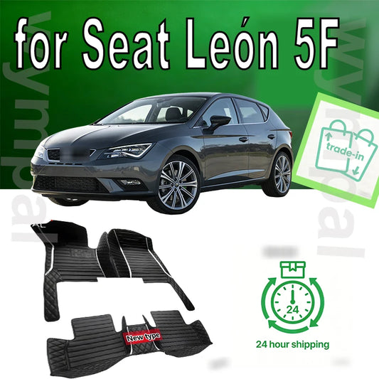 Car Floor Mat For Seat León 5F 2013~2019 Waterproof Tapete Automotivo Para Carro Car Mats Set Alfombra Para Auto Car Accessories