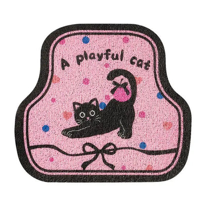 Universal Car Floor Mats Cute Women Driver Side Auto Foot Pad Non Slip Durable Carpet