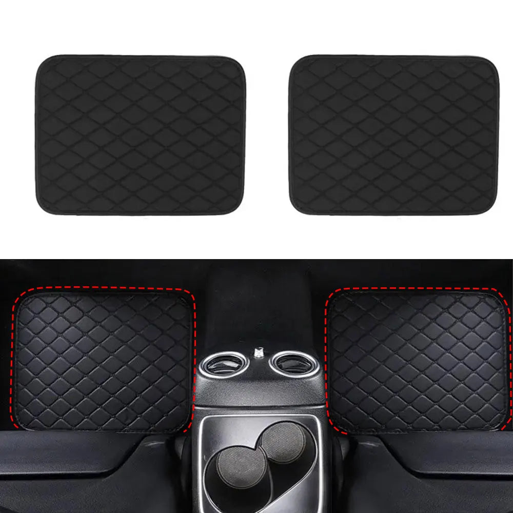 4pcs Automobile Rugs Leather Car Carpet Interior Accessories Car Floor Mats Universal Waterproof Front Rear Full Set