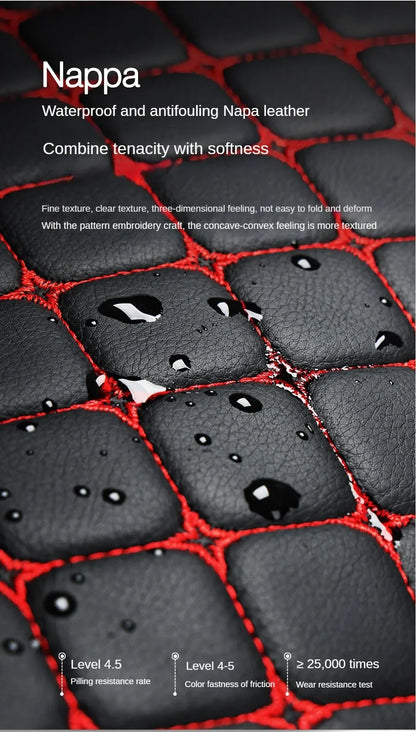 PU Leather Car Seat Cover Universal Minimalism Soft Seat Cushion Protective Cover with Storage Pocket Car Interior Accessories