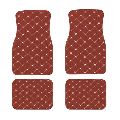 4pcs Car Floor Mats Universal Waterproof  Front Rear Full Set Auto Rugs Leather Car Carpet  Accessories Interior