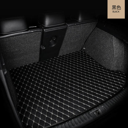 Car Mats Floor For Peugeot 5008 P87 2017~2023 7seat Luxury Leather Mat Car Floor Mats Universal Waterproof Cocho Car Accessories