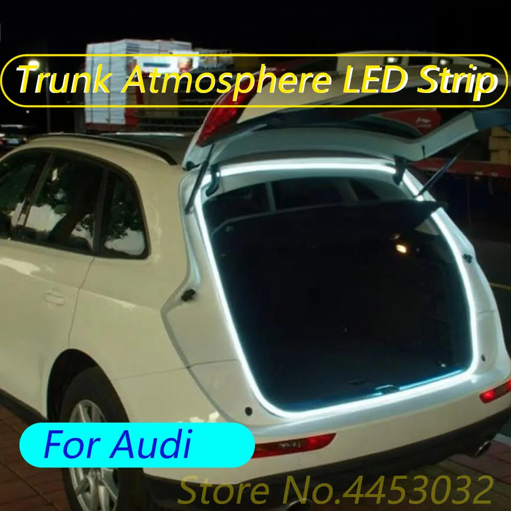 Car Trunk Light Strip For Audi A6 Q5 A4 A8 Q7 A3 Q3 TT R8 A5 S4 S6 Q8 RS4 RS6 LED Interior Atmosphere Light 12V 4M