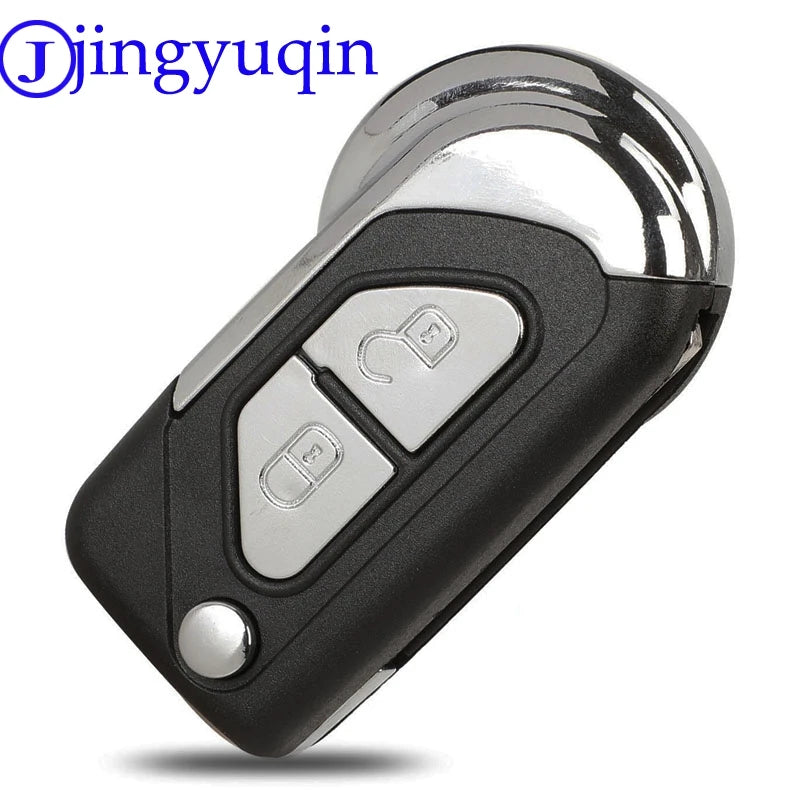 jingyuqin Remote 2buttons Flip Folding Car Key Shell Case Fob Cover For Citroen DS3 Uncut VA2 Key Blade Housing Cover