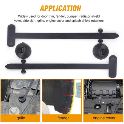 Universal Nylon Cable Tie Buckle Auto Fastener Screw Replacement Clip Car Fender Trunk Engine Guard Panel Wire Management Secure