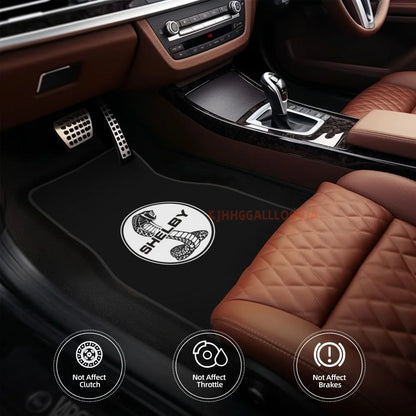 Shelby 4PCS Crystal Velvet Car Floor Mats Set of Four Anti Fouling Car Mats Carpet Anti Slip Car Floor Mats