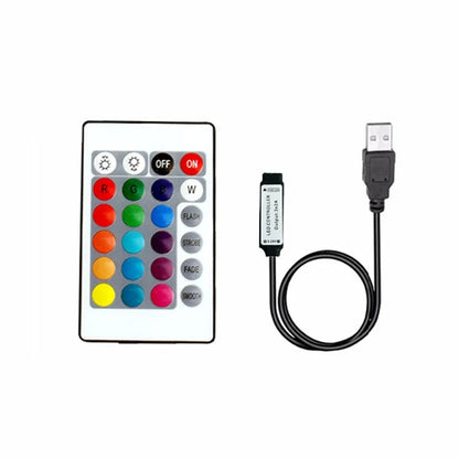 LED Strip RGB Controller Mini 3 24 44 Keys USB Connector IR Remote Control Dimmer for 5050 2835 RGB LED Strip Light TV Backlight