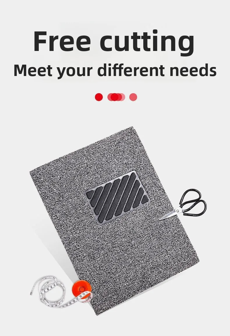Car Floor Mats Car Foot Pads Universal Silk Loop Self-Cutting Single Main and Passenger Car Floor Mats Waterproof