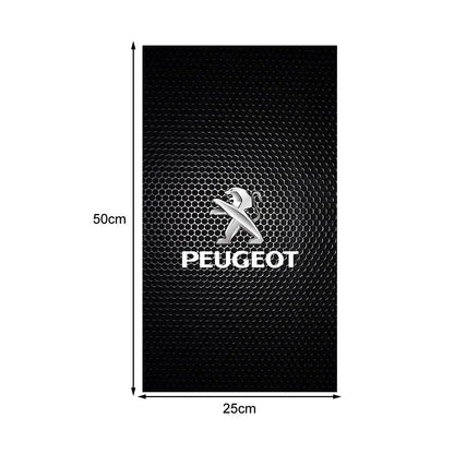 Car Emblem Center Pillar Sticker Auto Door Decorative Stickers For Peugeot 308 408 508 RCZ 208 3008 2008 206 207 307 Car Gadgets