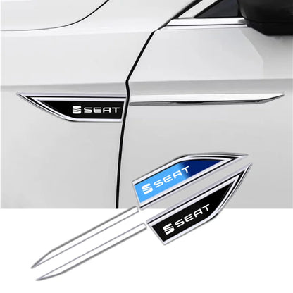 DIY Car Emblem Fender Blade Decal Badge Car Body Protective Sticker For TOLEDO leon EXEO mk3 mk2 5f ateca altea seat FR