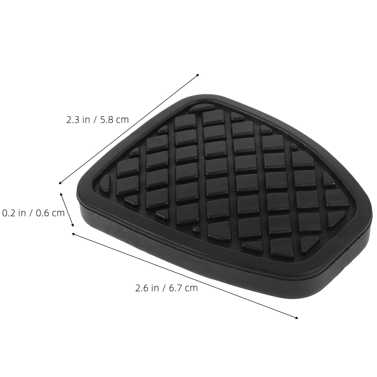 2pcs Car Clutch Pedal Pads Brake Rubber Covers Car Foot Pedals Non Slip Automotive Interior Parts Easy Install Vehicle