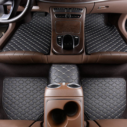 5 pcs Waterproof Leather Car Floor Mats Universal Auto Foot Pad Protector Automobile Interior Carpet Car Accessories Interior