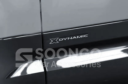 For Land Rover Defender 90 110 130 2020-2026 X-DYNAMIC Car Front Grille Emblem Side Badge Logo Decorative Strip Modified Sticker