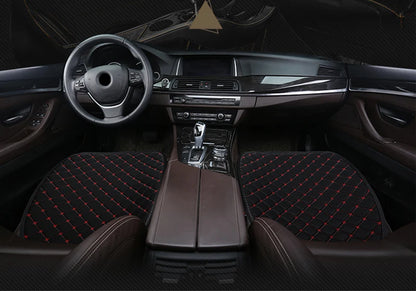 Kcimo 3Pcs Cotton and linen Car Seat Cover Set Universal Car Seat Cover Cushion Car Seat Protector Interior Car Accessories