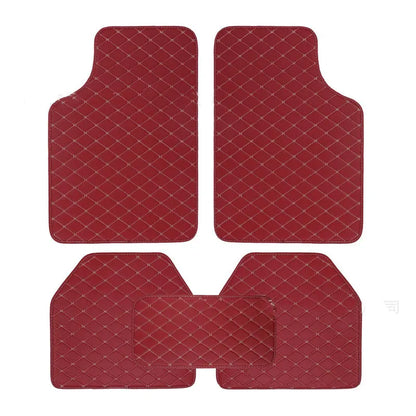 5 pcs Waterproof Leather Car Floor Mats Universal Auto Foot Pad Protector Automobile Interior Carpet Accessories Interior