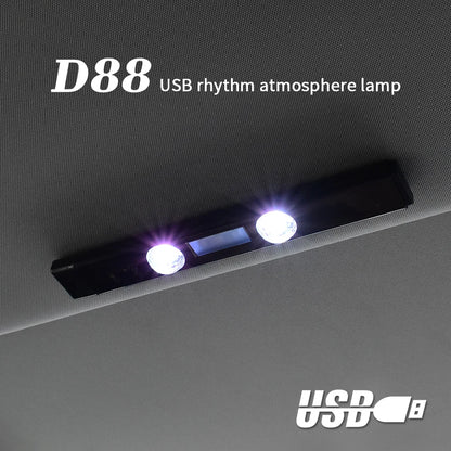 wireless rgb car interior atmosphere light With remote control Music Control Rhythm interior car lights led For car indoor