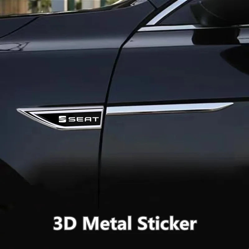 DIY Car Emblem Fender Blade Decal Badge Car Body Protective Sticker For TOLEDO leon EXEO mk3 mk2 5f ateca altea seat FR