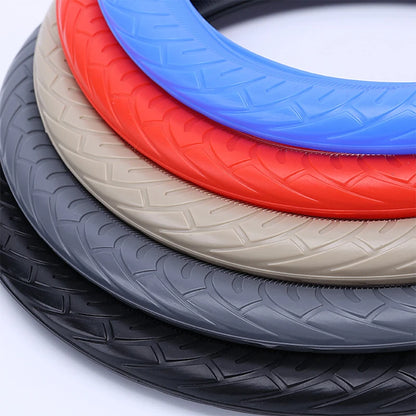 Soft Silicone Steering Wheel Cover Wear-resistant Tire Pattern Car Accessories Auto Protective Decoration Steering Wheel Cover