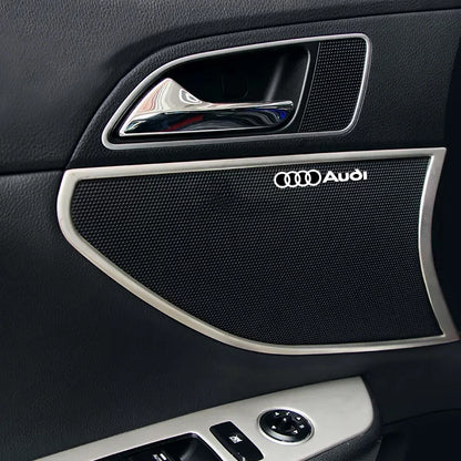 car audio decorate 3D Aluminum Badge Emblem Sticker For Audi Sline A4 A3 A5 A6 A1 A7 A8 Q2 Q3 Q5 Q7 Q8 TT Accessorie Car Styling