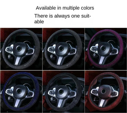 Crystal Car Steering Wheel Cover Bling Diamond Car Steering Wheel Cover RhinestonesAuto Interior Decoration Accessories