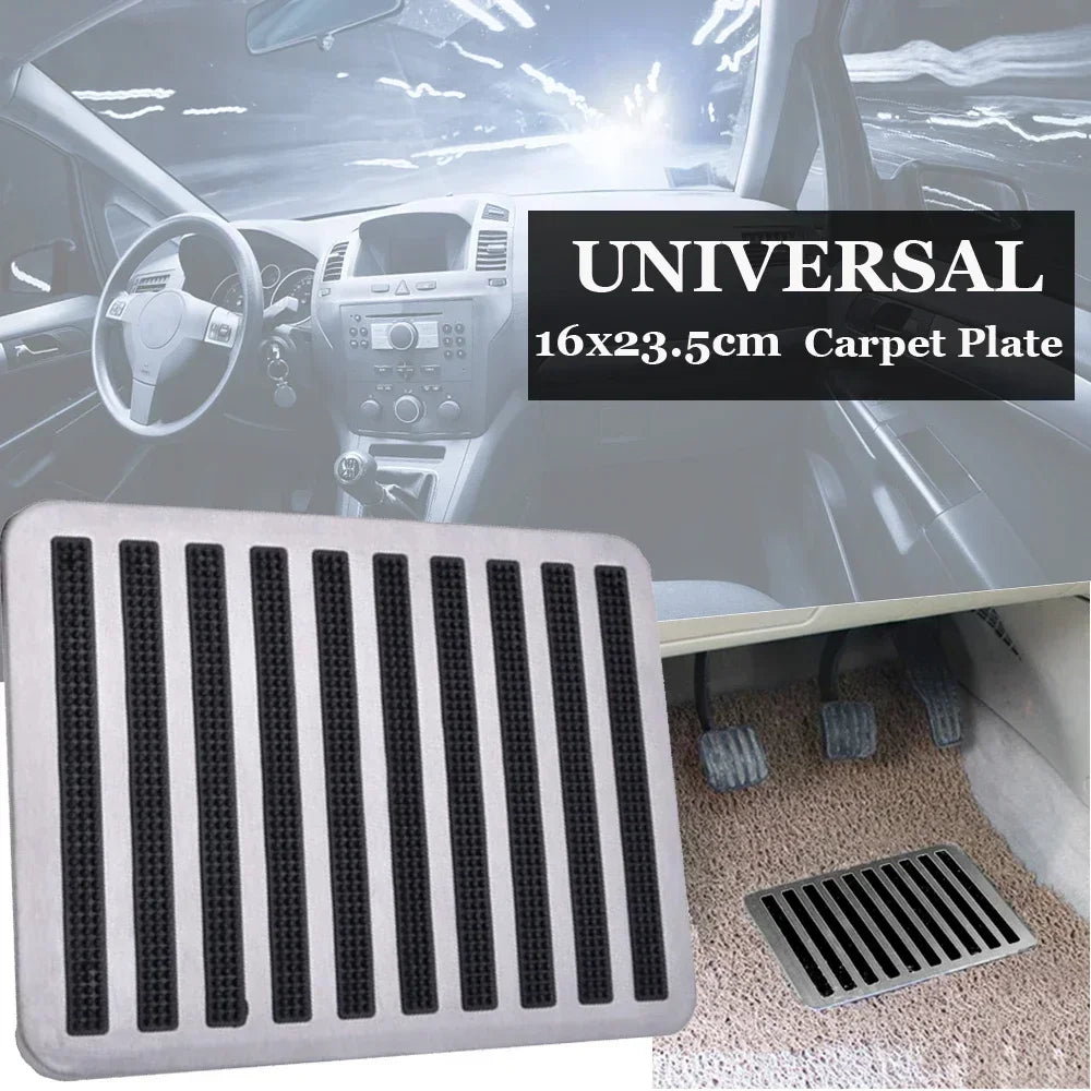 Universal 23.5X16cm Car Foot Pedal Pad Universal Carpet Patch Foot Pedal Anti-Skid Pad Car Truck Foot Heel Scuff Plate