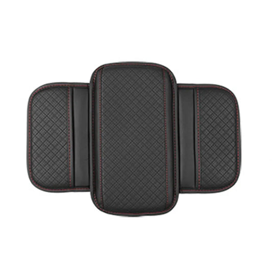 Universal Auto Armrest Pad PU Leather Durable Center Console Cushion with Storage Pocket Waterproof Car Armrest Cover Vehicle