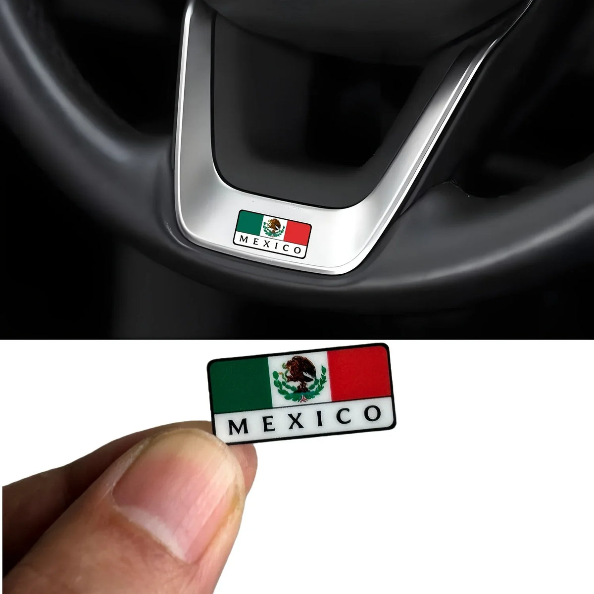 Decorative Accessories Universal Car Sticker for All Models Mexican Flag Style Car Decal Badge Decorative Sticker