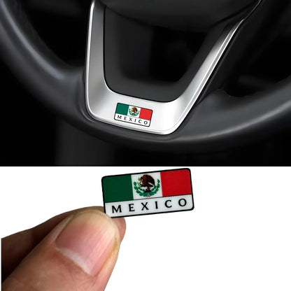 Decorative Accessories Universal Car Sticker for All Models Mexican Flag Style Car Decal Badge Decorative Sticker