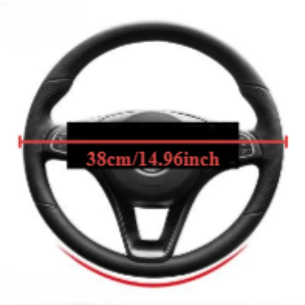 Universal Car Steering Wheel Cover Breathable Anti Slip Car Decoration 37-38cm Steering Wheel Cover Accessories
