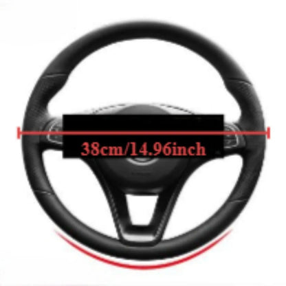 Universal Car Steering Wheel Cover Breathable Anti Slip Car Decoration 37-38cm Steering Wheel Cover Accessories
