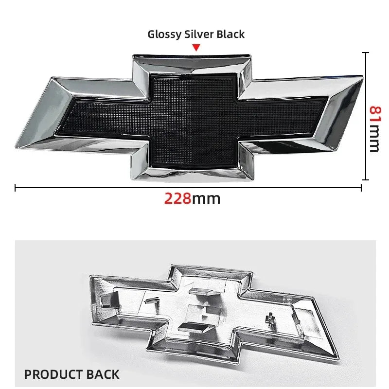 ABS Car Front Hood Emblem Sticker Rear Tail Trunk Badge Accessories for Chevrolet Epica Spark Aveo Captiva Cruze Malibu XL Trax