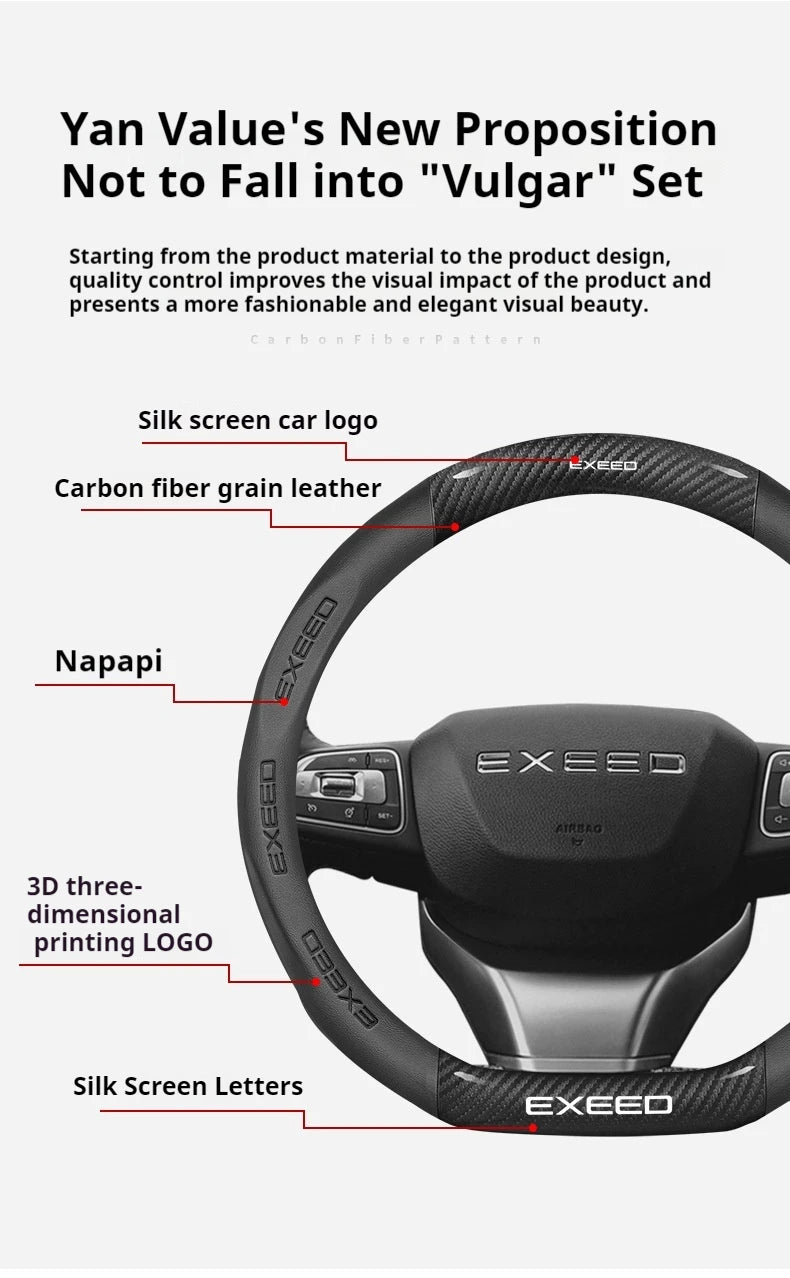 Leather car steering wheel cover suitable for Lexus ES350 XV40/XV50, RX350 X F SPORT, NX F SPORT,Z RX F SPORT, NX F SPORT, RZ450