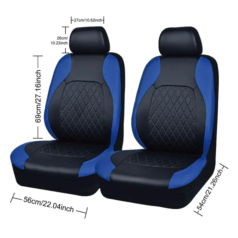 PU Leather Car Seat Cover - Universal, Waterproof, for Sedan, SUV, Pickup Truck, All Seasons