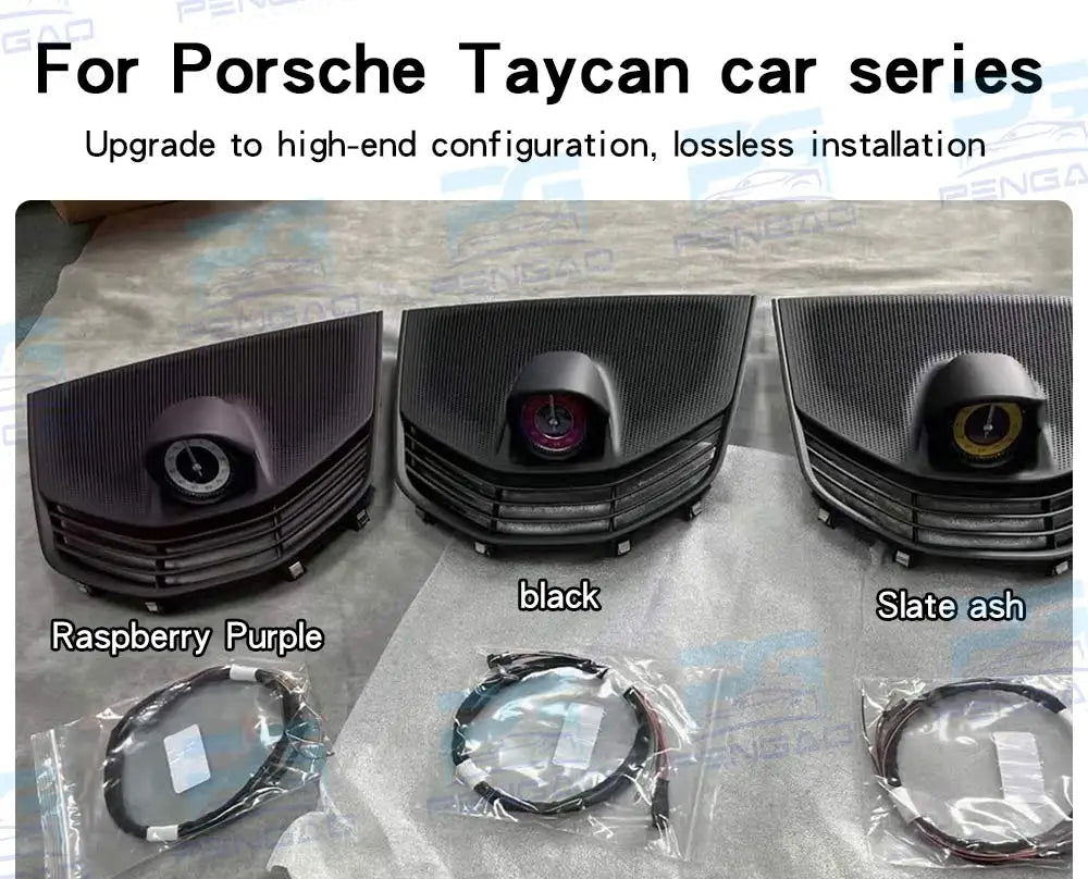 Car stopwatch clock cover For Porsche taycan 9J1stopwatch compass clock 718 instrument panel stopwatch cover electronic