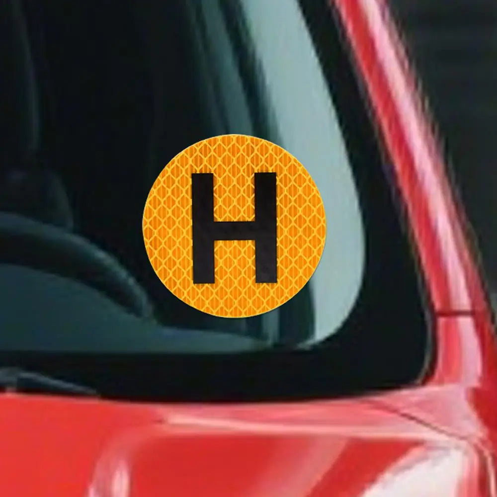 Automotive Emblem Decals Magnetic Car Stickers With H Sign 6cm Vehicle Historical Badge For Windscreen Door Window