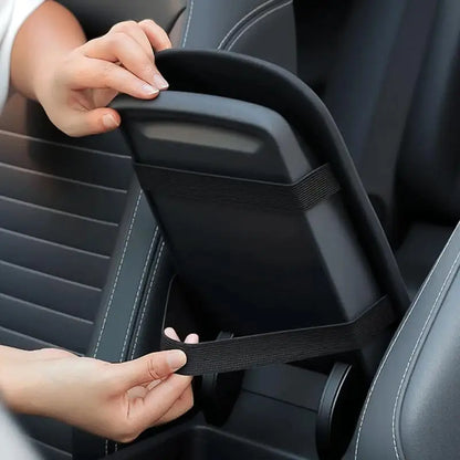Car Central Console Armrest Pad Plush Warm Heightened Non-slip Universal Fit for Most Vehicles for Winter Long Drive Use