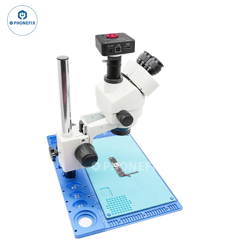 Microscopic Camera Digital Video HDMI Trinocular Microscope Camera 51MP 48MP 38MP VGA HDMI HD USB-C for Phone Electronic Repair