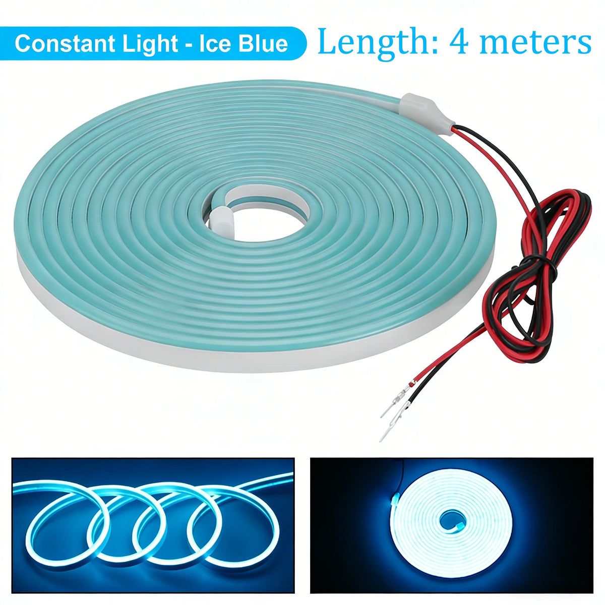 12V Car Trunk LED Strip High-Brightness 2/4M Interior Decoration Wiring Automatic Sensing Tailgate Light Strip Easy Installation