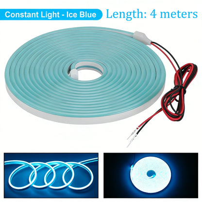 12V Car Trunk LED Strip High-Brightness 2/4M Interior Decoration Wiring Automatic Sensing Tailgate Light Strip Easy Installation