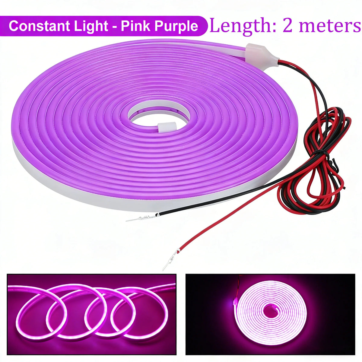 12V Car Trunk LED Strip High-Brightness 2/4M Interior Decoration Wiring Automatic Sensing Tailgate Light Strip Easy Installation