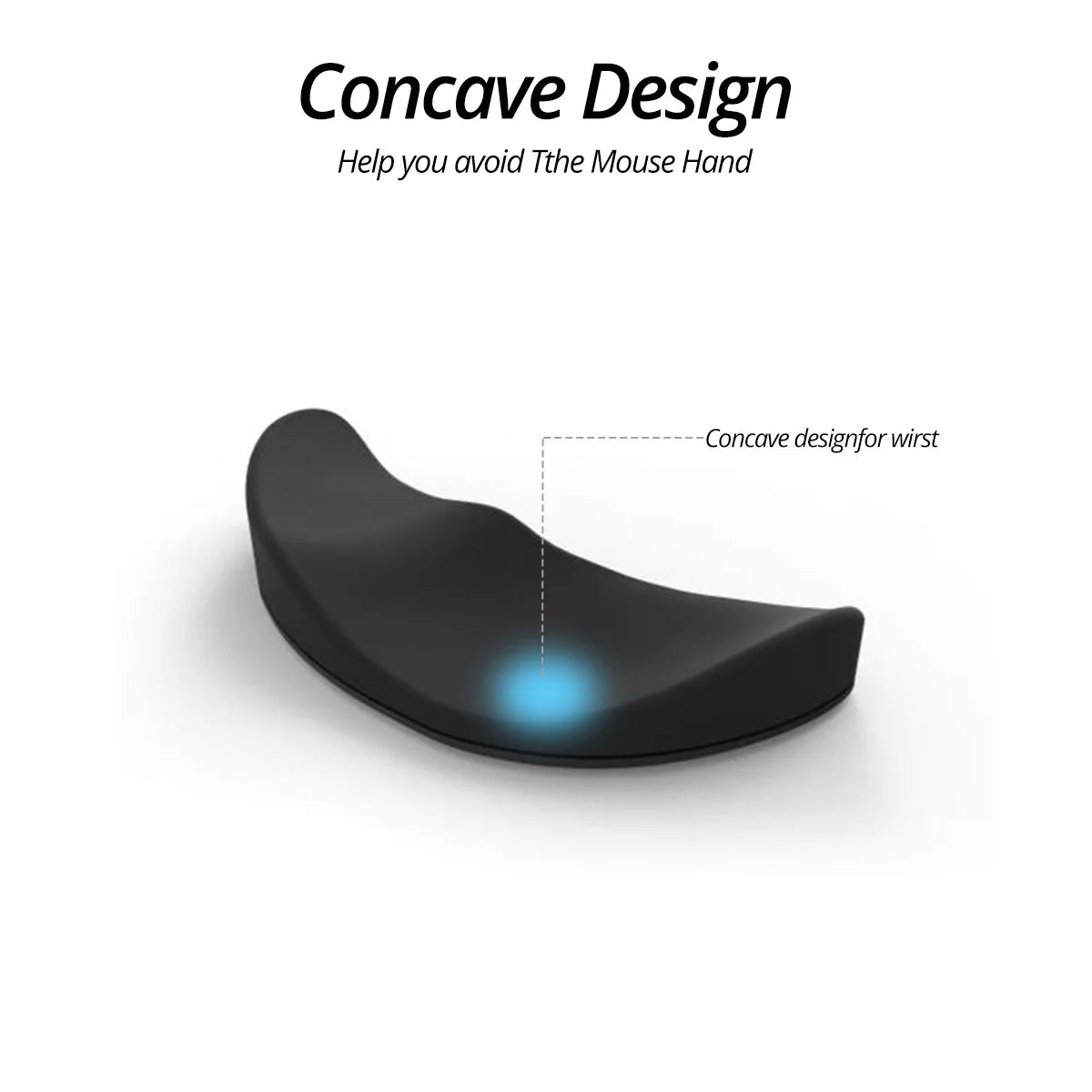 Gliding Wrist Rest, Ergonomic Wrist Rest for Mouse Gliding Palm Rest for Right  Relieve Hand Fatigue for Office Work Gaming