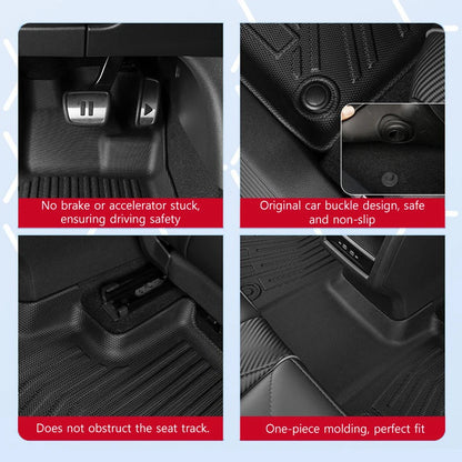 Car Floor Mats for Kin Tasman 2025 TEP All-weather Waterproof Non-slip Floor Liners Cargo Liner Protective Pad Car Accessories